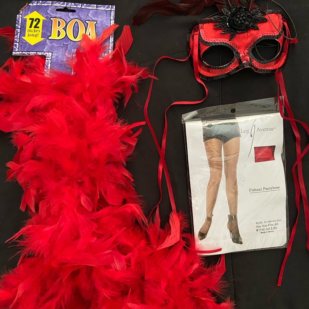 SEXY MASQUERADE COSTUME MASK & STOCKING